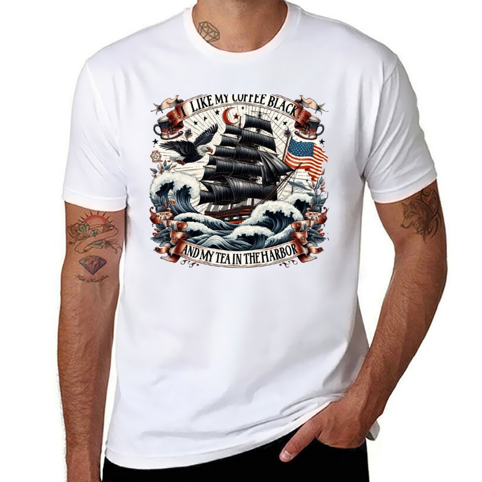 Coffee Tea Like - Camiseta con citas de historia divertida,