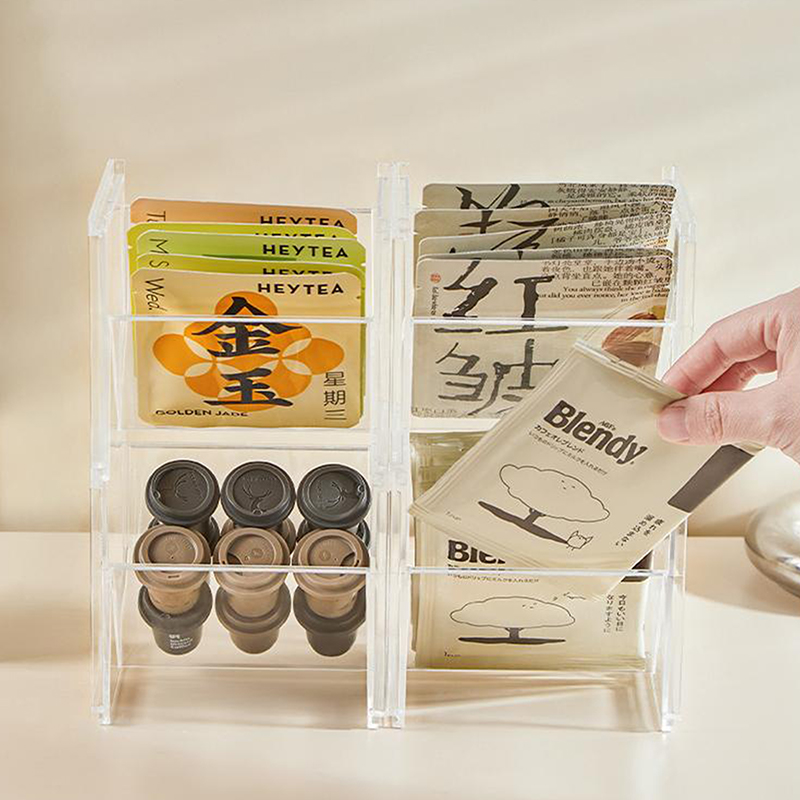Coffee Tea Bags - Organizador vertical apilable para bolsitas de