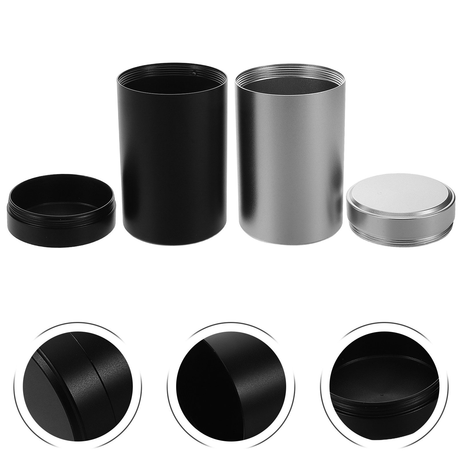 Coffee Tea Set - Juego de 2 Recipientes Metálicos de