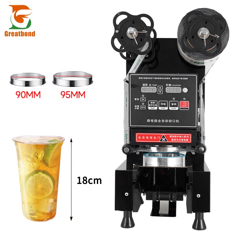 Coffee Tea Boba - Máquina Selladora de Vasos Automática para