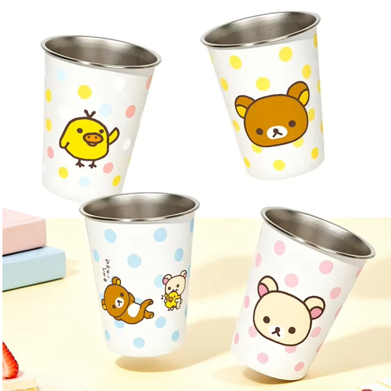 Good Coffee Tea - Taza de Acero Inoxidable Kawaii Rilakkuma