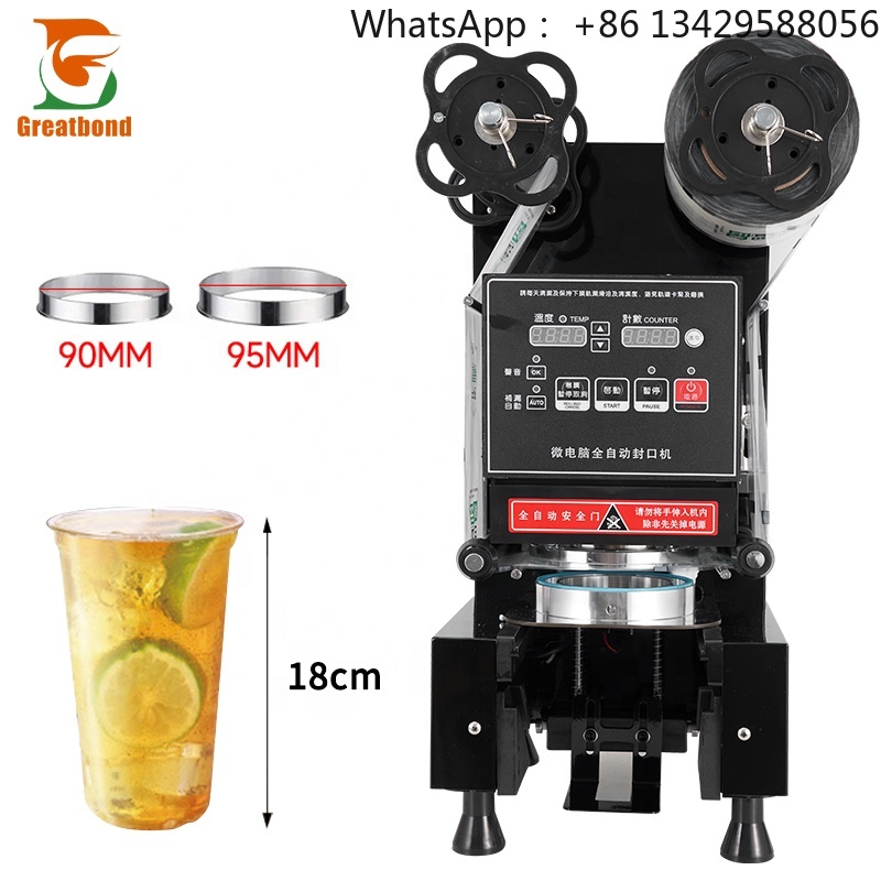 Coffee Tea Boba - Máquina Selladora de Vasos Eléctrica Automática