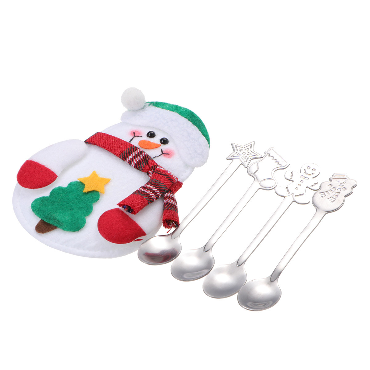 Juego de 5 Cucharas Navideñas  - Coffee Tea Bags reseña y precio