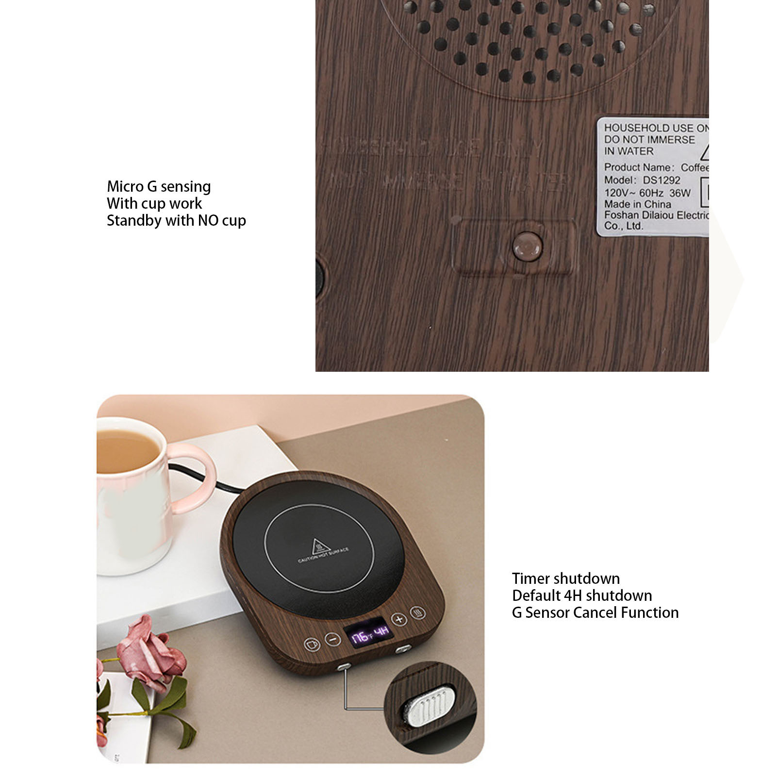 Calentador de tazas 36W calent - Coffee Tea Warmer reseña y precio