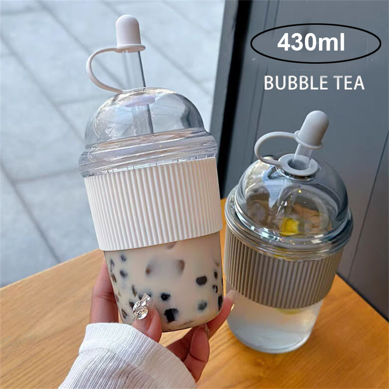Taza con pajita de 430ML con t - Coffee Tea Boba reseña y precio