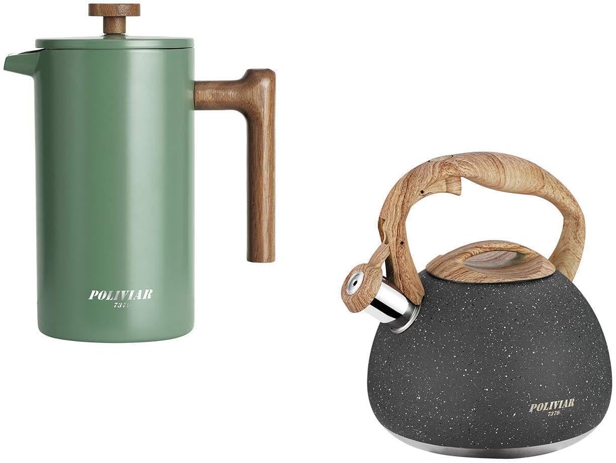 POLIVIAR Cafetera de Prensa Fr - Good Coffee Tea reseña y precio