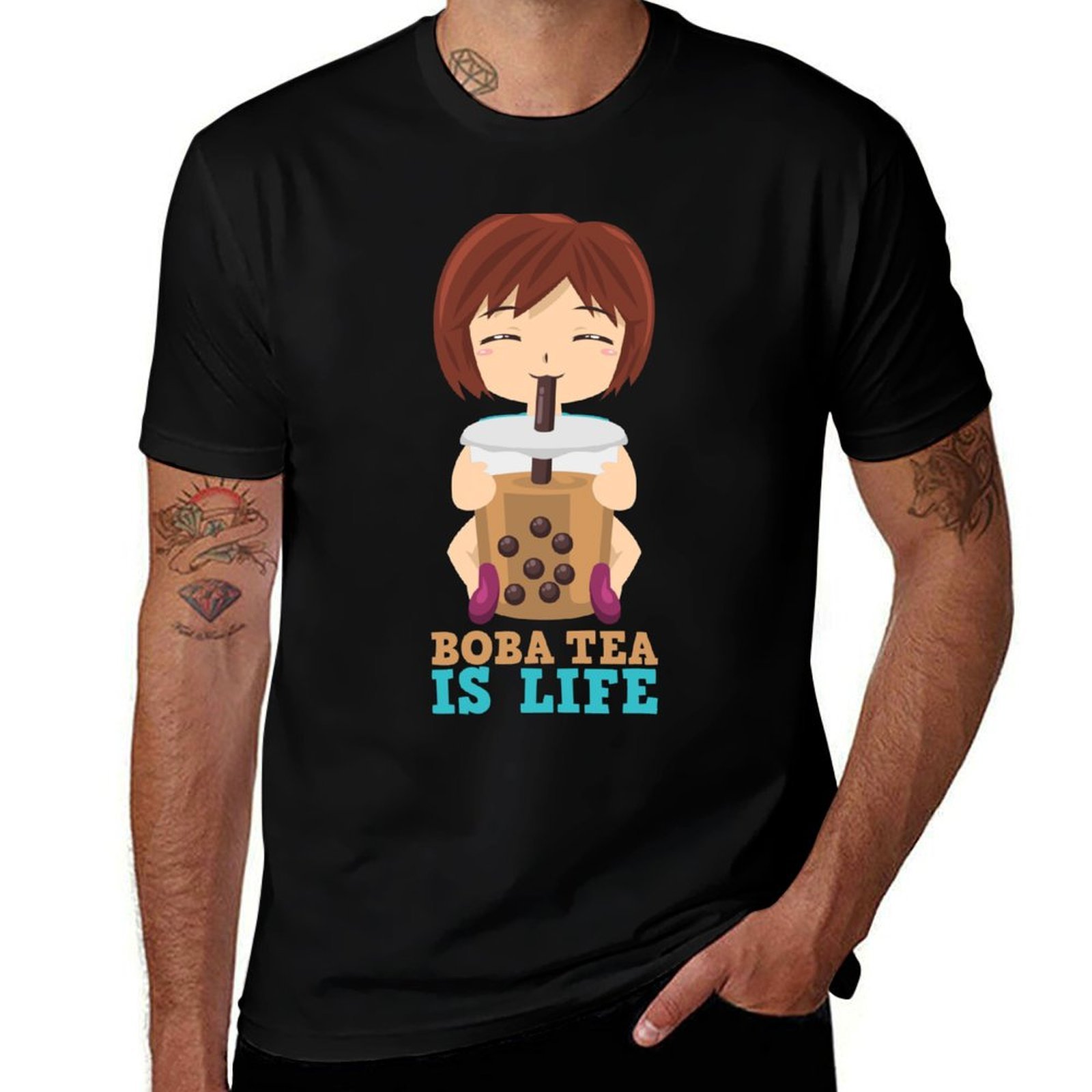 Camiseta con diseño de Boba Te - Coffee Tea Boba reseña y precio