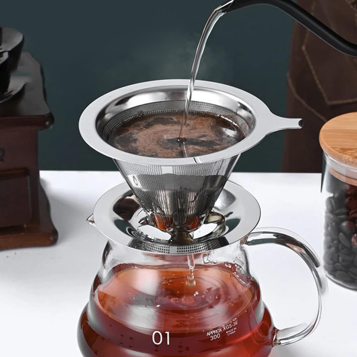 Soporte para filtro de café re - Dispenser Coffee And Tea reseña y precio